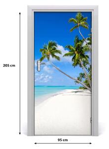 Fototapeta na dvere samolepiace tropická pláž 95x205 cm