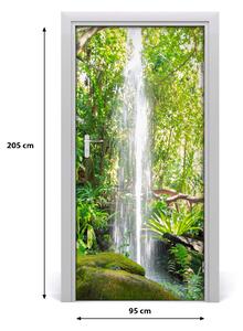 Fototapeta na dvere samolepiace vodopád džungle 95x205 cm