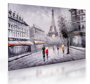 Sklenený obraz - Olejomaľba, Paríž (70x50 cm)