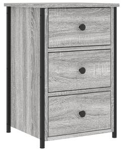 Nočný stolík sivý sonoma 40x36x60 cm kompozitné drevo