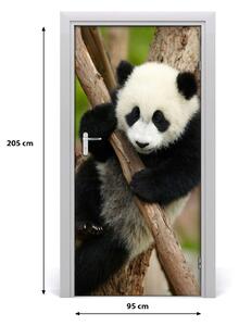 Samolepiace fototapety na dvere Panda na strome 95x205 cm