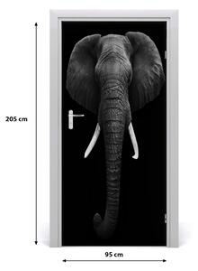 Samolepiace fototapety na dvere africký slon 95x205 cm