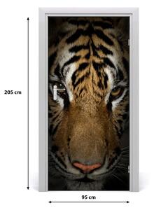 Samolepiace fototapety na dvere tiger 95x205 cm