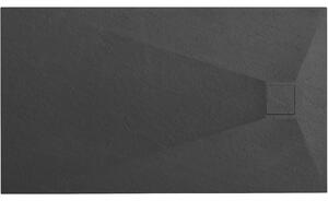 Rea Magnum Black, SMC sprchová vanička 120x80x2,5 cm, čierna, REA-K3331
