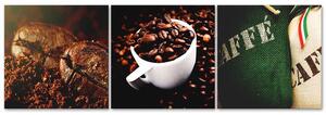 Sada obrazov na plátne Aróma kávy - 3 dielna Rozmery: 90 x 30 cm