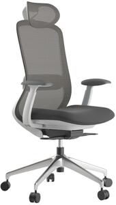 Mercury Kancelárska stolička BESSEL sivý plast, tmavo šedá