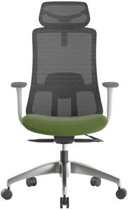 Mercury Kancelárska stolička WISDOM, sivý plast, zelená