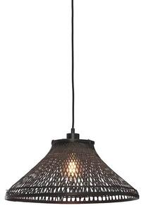 MUZZA Stropná visiaca lampa tahiti 45 x 20 cm čierna