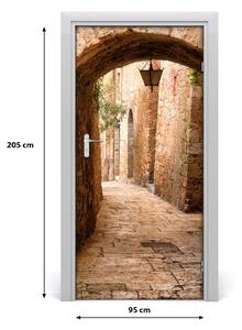 Fototapeta samolepiace na dvere stará ulička 95x205 cm
