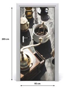 Fototapeta samolepiace na dvere mlynček na kávu 95x205 cm