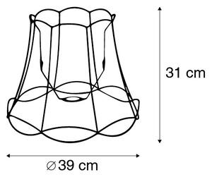 Kovový tienidlo čierny 40/31 - Granny Frame