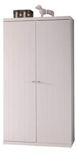 MUZZA Skriňa biron 110 x 204 cm biela