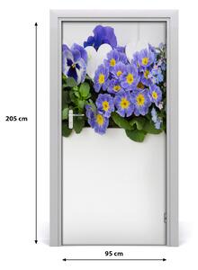 Fototapeta samolepiace fialové kvety 95x205 cm