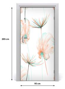 Samolepiace fototapety na dvere poľné kvety 95x205 cm