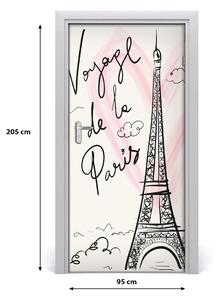 Fototapeta na dvere Eiffelova veža Paríž 95x205 cm