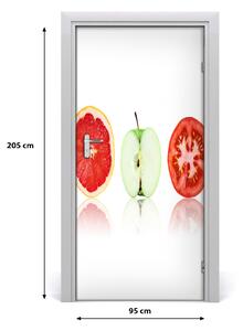 Fototapeta na dvere samolepiace ovocie a zeleninu 95x205 cm