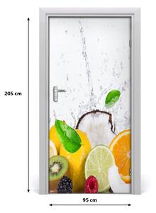 Fototapeta na dvere do domu samolepiace ovocie 95x205 cm
