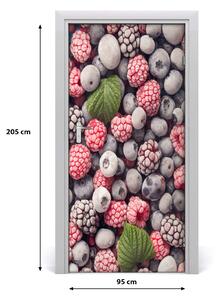 Fototapeta na dvere samolepiace mrazené ovocie 95x205 cm