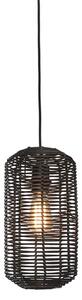 MUZZA Stropná lampa tanami 35 cm čierna