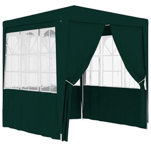 Profesionálny párty stan+bočné steny 2x2 m, zelený 90 g/m²