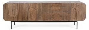 MUZZA Tv stolík sarrina 172 x 55 cm hnedý
