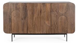 MUZZA Komoda sarrina 145 x 82 cm hnedá