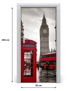 Fototapeta samolepiace na dvere Elizabeth Tower Londýn 95x205 cm