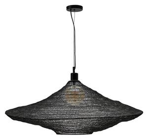 MUZZA Stropná visiaca lampa kaima Ø 87 cm čierna