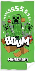 Detská osuška Minecraft Creeper Boom 70x140 cm
