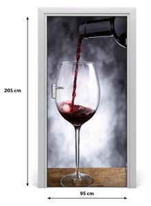 Fototapeta na dvere samolepiace červené víno 95x205 cm