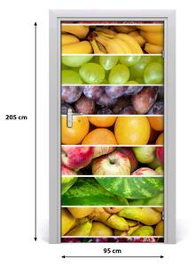 Fototapeta na dvere samolepiace farebné ovocie 95x205 cm