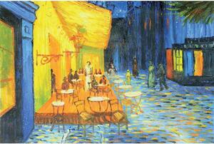 Vliesové fototapety, rozmer 375 cm x 250 cm, terasa kaviarne v noci - Vincent Van Gogh, DIMEX MS-5-0251