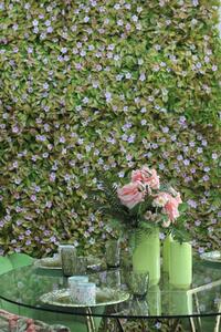 Zelená umelá kvetinová stena kocka 50x50cm