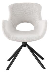 Jedálenská stolička OMURAM biela/čierna