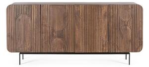 MUZZA Komoda Sarrina 180 x 82 cm hnedá