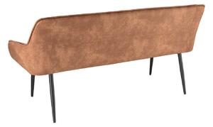Dizajnová lavica Esmeralda 160 cm hnedá