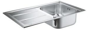 GROHE drezy - drez K400 Sink 45 860 x 500 mm s odkvapkávačom kartáčovaná nerezová oceľ 31566SD0