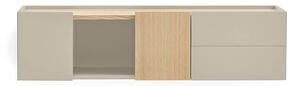 MUZZA TV stolík Oma 110 x 35 cm béžová