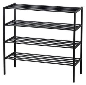 MUZZA Regál Ferla 80 cm čierny