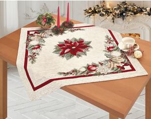 Vianočný gobelínový obrus na stôl 90x90 cm Chenille IT022