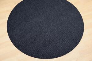 Vopi koberce Kusový koberec Quick step antracit kruh - 200x200 (priemer) kruh cm