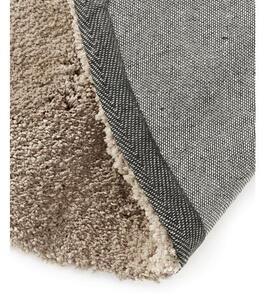 Okrúhly huňatý koberec s vysokým vlasom Leighton