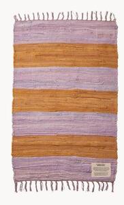 Ručne tkaný bavlnený koberec so strapcami Chindi