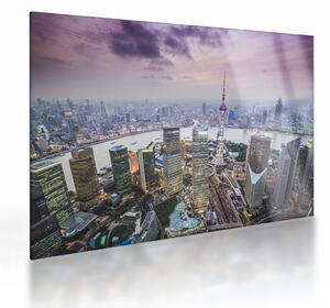 Sklenený obraz - Shanghai, Čína (70x50 cm)