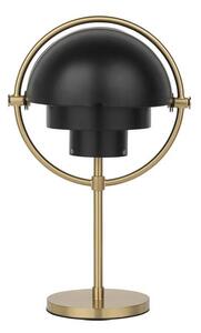Gubi Prenosná stolná lampa Multi-Lite, black semi matt / brass 10121359