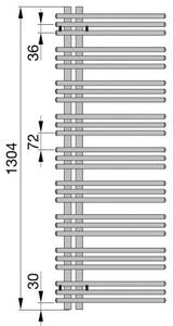 ZEHNDER Yucca asymetrická radiátor 1300 x 500 mm biela YA-130-050