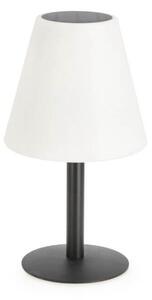 MUZZA Solárna lampa Mary bielo-čierna