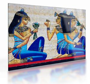 Sklenený obraz - Egyptské maľby (70x50 cm)