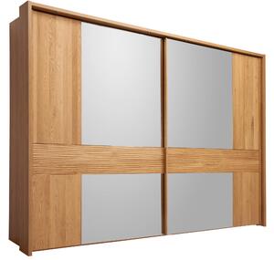 ŠATNÍ SKŘÍŇ SE ZRCADLEM, dub, farba duba, 250/236/67 cm Dieter Knoll - Skrine