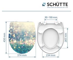 Schütte WC doska so spomaľujúcim mechanizmom (magické svetlo) (100253145)
